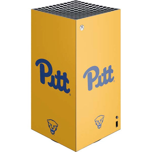 University of Pittsburgh Pitt Panthers Yellow XBox Series X Digital Edition Console Skin